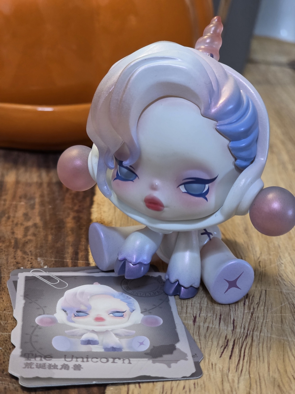 The Unicorn from the POP MART SKULLPANDA The Mare of Animals Series Discontinued